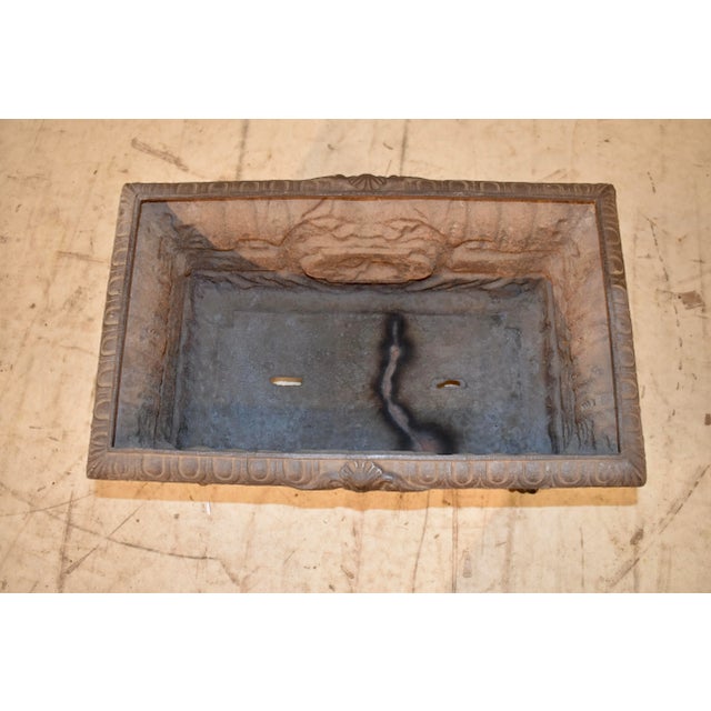 19th Century Large French Cast Iron Jardiniere For Sale In Greensboro - Image 6 of 7