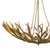 Contemporary Regina Andrew River Reed Basin Chandelier, Antique Gold Leaf For Sale - Image 3 of 7