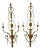 Myran Allan Luxury Lighting Italian Craved Wood Gold Sconces Pair For Sale