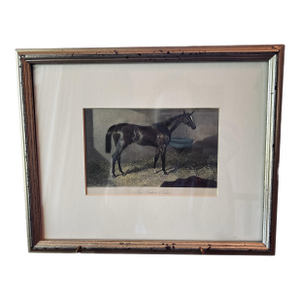 Hand Colored Equestrian Engraving Circa 1818