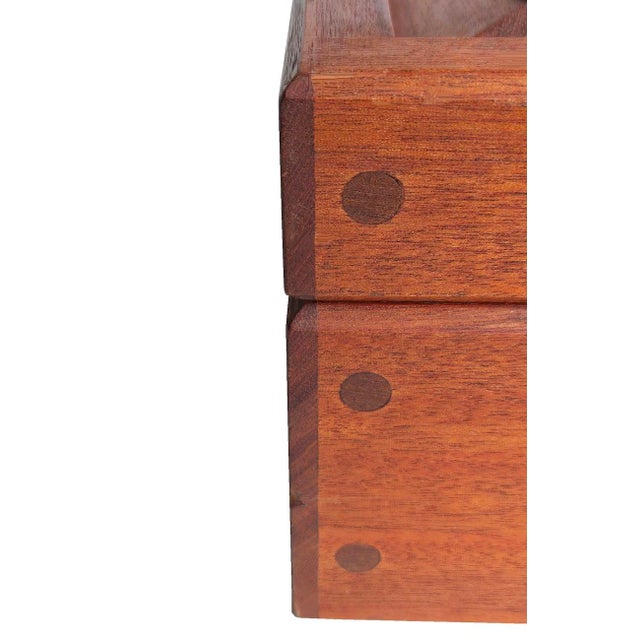 Vintage Tropical Hardwood Humidor With Spanish Cedar Lining For Sale - Image 11 of 15