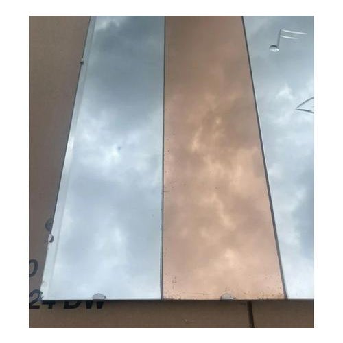 Large French Art Deco Amber Peach Bevelled Wall Mirror, 1930s For Sale - Image 12 of 13