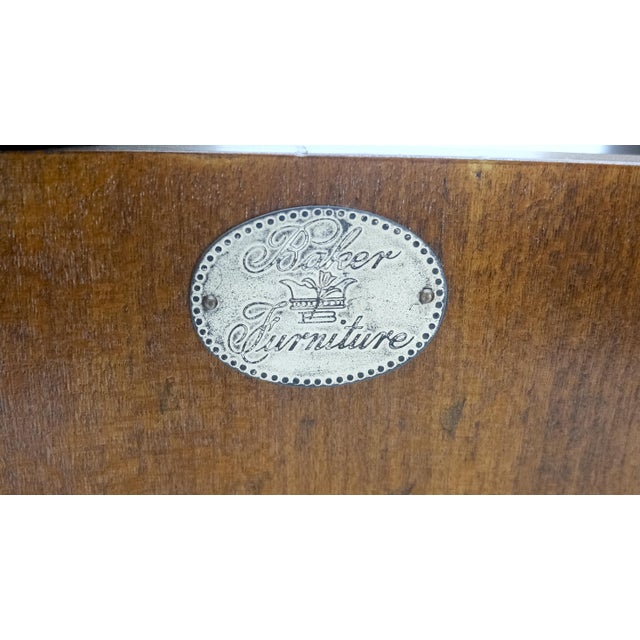 Baker Pair Cylinder Drum Shape Marble Top One Door Compartment Side End Tables For Sale - Image 10 of 18