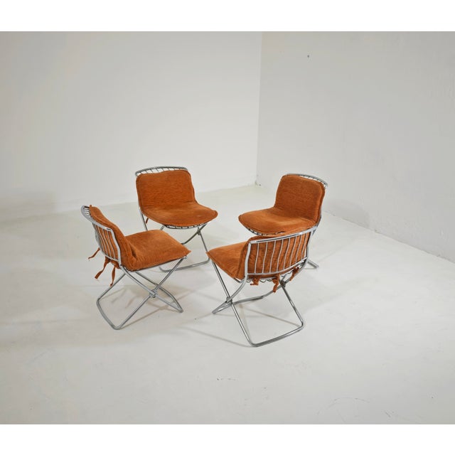 1970s Mid-Century Modern Chairs by Gastone Rinaldi for Rima, Italy 1970s, Set of 4 For Sale - Image 5 of 18