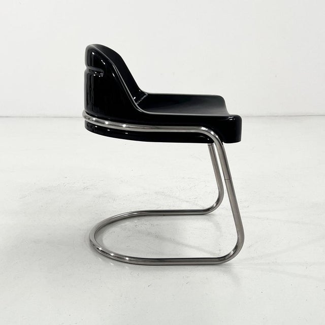 1970s Black Orix Desk Chair by Vittorio Parigi and Nani Prina for Molteni, 1970s For Sale - Image 5 of 9