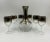 Vintage Dorothy Thorpe Silver Fade Carafe & Stem Wine Glasses- 7 Pieces For Sale In Orlando - Image 6 of 12