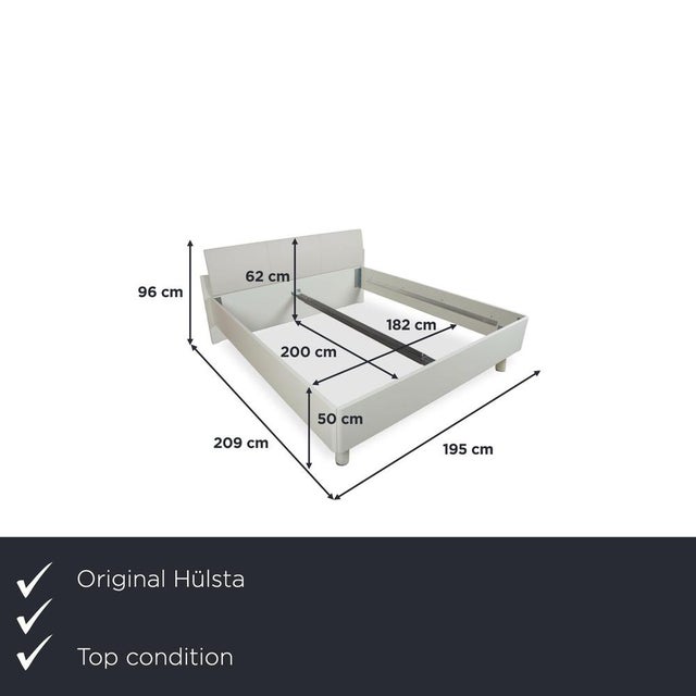 with the Hülsta bed, you're getting a bed frame that focuses entirely on clean, minimalist lines. The white frame is...