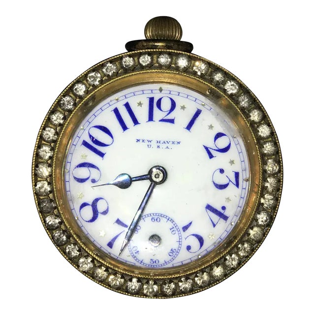 Charming 19th Century Glass Ball Clock, New Haven For Sale