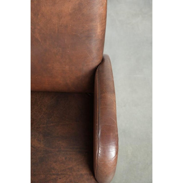 Dining Armchairs in Cowhide Leather, Set of 2 For Sale - Image 9 of 14