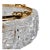 Transparent Baroque Regency Crystal & Gilded Metal Pedestal Ashtray – Cherub & Porcelain Flowers For Sale - Image 8 of 12