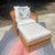 Boho chic lounge set! The chair is deep and super comfortable. Beautiful braided trim throughout and designed in the...