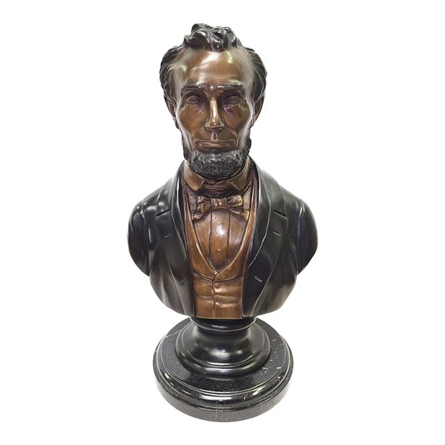 Lincoln – Bronze Bust After 19th-Century Sculptors For Sale