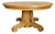 Vintage Tiger Oak Round Pedestal Dining Table For Sale