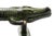 Green Brass Alligator Door Handles - A Pair For Sale - Image 4 of 5