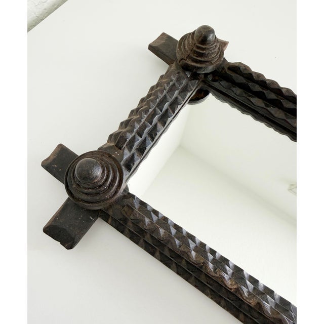 Tramp Art Mirror, Sweden, Early 1900s For Sale - Image 10 of 12