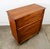 1960s Mid Century Modern Highboy Dresser 5 Drawer Walnut American Vintage MCM Tall For Sale - Image 9 of 12