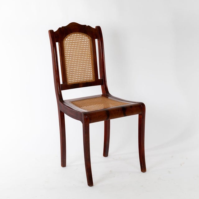 Biedermeier Dining Chair with Sebel Legs, 1840s For Sale - Image 4 of 9