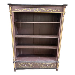 Mid 20th Century Directoire/Neoclassical Style Bookcase For Sale