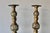 Vintage Altar Size Pierced Brass Floor Candlestick Holders Ornate Reticulated Design Mid Century For Sale - Image 13 of 15