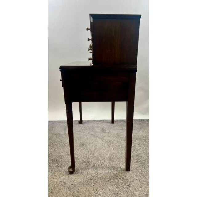 Queen Anne Style Pennsylvania House Secretary Writing Desk in Cherry Wood For Sale - Image 14 of 16