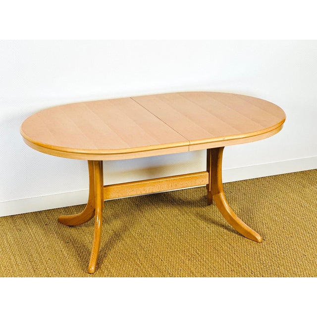 Vintage Oval Extendable Dining Table, 1960s For Sale - Image 14 of 14