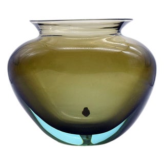 Large Sommerso Vase by Flavio Poli for Seguso, 1960s For Sale