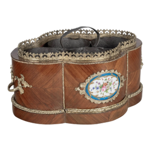 Napoleon III Jardiniere With Sèvres Porcelain C. 1900