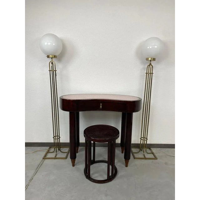 Secession side table Otto Prutscher. Professionally stained and repolished.