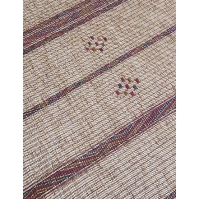 Wood 1970s Mauritania Tuareg Mat - 14.11 × 7.4 Ft For Sale - Image 7 of 12