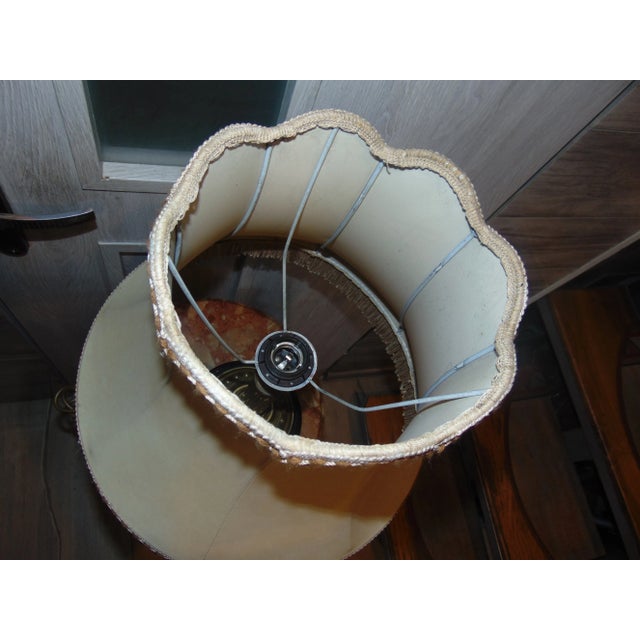 Art Deco Brass Table Lamp, 1940s For Sale - Image 4 of 8