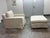 Restoration Hardware Restoration Hardware Slipcover Belgian Linen Shelter Armchair + Ottoman For Sale - Image 4 of 12
