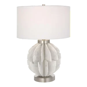 Repetition White Marble Table Lamp