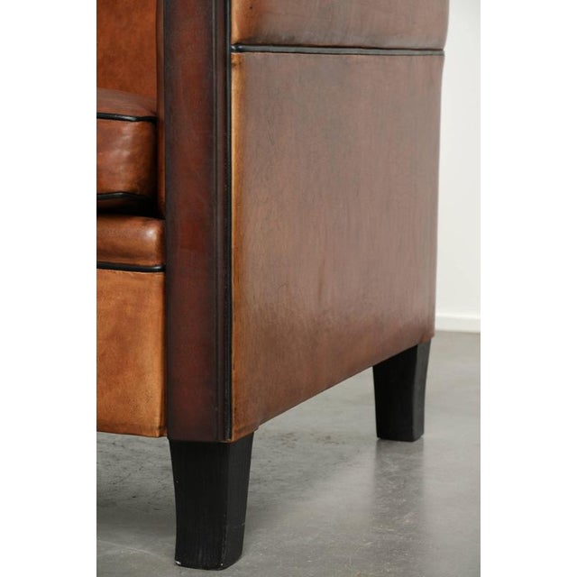 Vintage Art Deco Sheepskin Armchair For Sale - Image 12 of 13