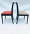 1950s 50's Regency Style Painted Black Chinoiserie Set of 2 Chairs For Sale - Image 5 of 12