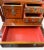 Brown Chinese Qing Dynasty Hand-Painted Travel Jewelry Vanity Box W/ Mirror For Sale - Image 8 of 11