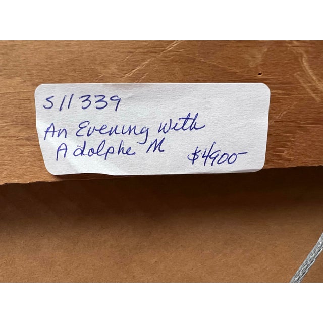 Richard Merkin "An Evening With Adolphe Menjou" Mixed Media Art Work, Framed For Sale - Image 11 of 12