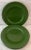 Ceramic Set of 5 Gien France Green Charger Plates For Sale - Image 7 of 10