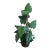 Gorgeous Faux Alocacia Large Foliage Tall Plant in Wicker Basket For Sale