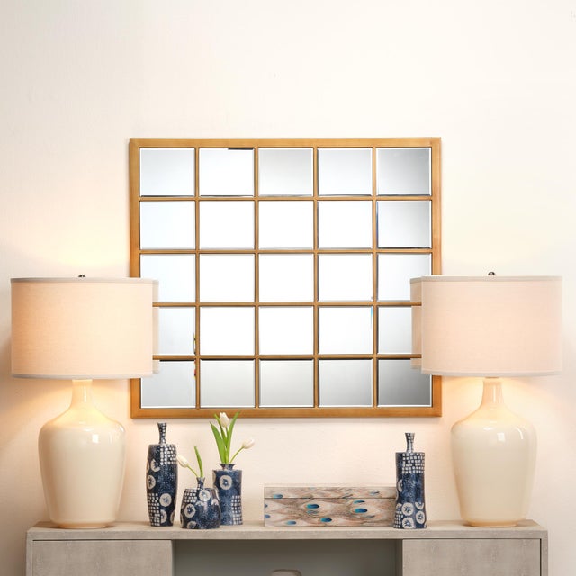 Whether you are looking to open-up a small space or spruce up an open wall, this mirror will make grand statement in any...