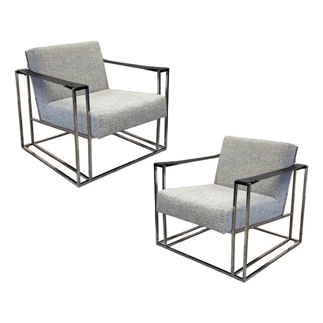 Industrial Modern Bernhardt Dekker Lounge Chairs, a Pair For Sale