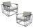 Industrial Modern Bernhardt Dekker Lounge Chairs, a Pair For Sale