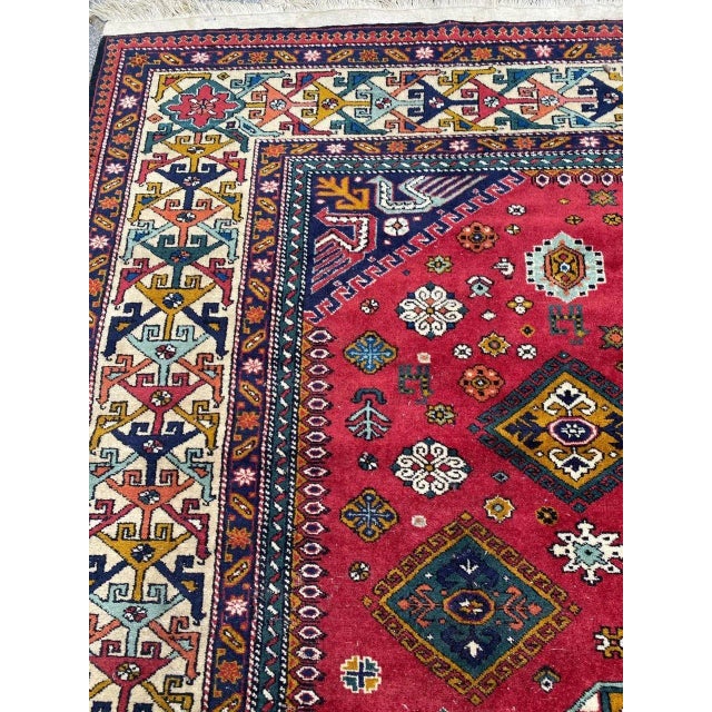 Large Vintage Caucasian Azerbaïdjan Rug For Sale - Image 16 of 18