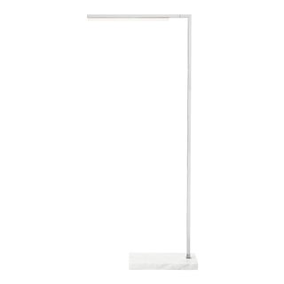 Visual Comfort Modern Klee 43 Floor Lamp LED Polished Nickel and Marble For Sale