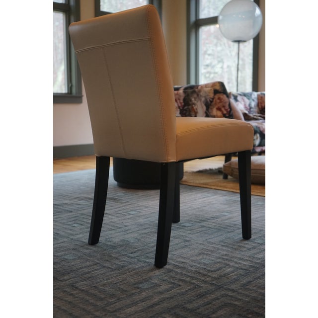 Classic Leather Dining Chair For Sale In New York - Image 6 of 6