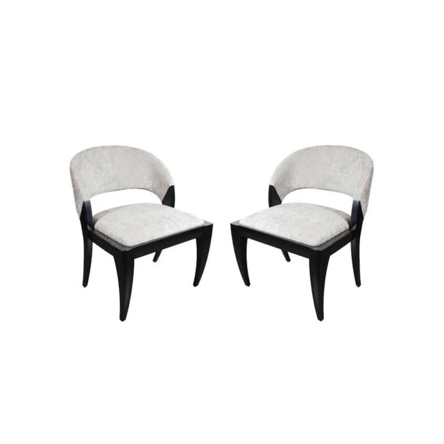 Modern 1980s Brueton Modernist Lacquered Dining Chairs - Set of 10 For Sale - Image 3 of 12