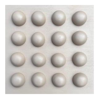 Mirtha Moreno Acrylic Painting on Panel titled “White Chocolate III” 12 x 12 2024 For Sale