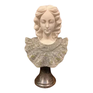 Early 20th Century Italian Marble Bust of a Woman