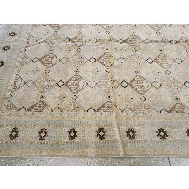 Textile Galerie Shabab Collection Mid-20th Century Handmade Persian Kashan Large Room Size Carpet For Sale - Image 7 of 10