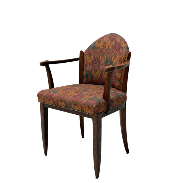 Art Deco Oak Armchair by Paul Bromberg, 1920s For Sale - Image 3 of 12