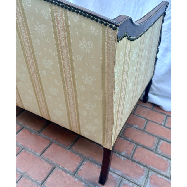Vintage James River Plantations Federal Style Mahogany Settee by Hickory Chair Co. For Sale - Image 9 of 18